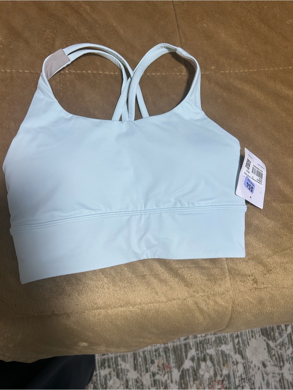 lululemon athletica Light Blue Strappy Sports Bra